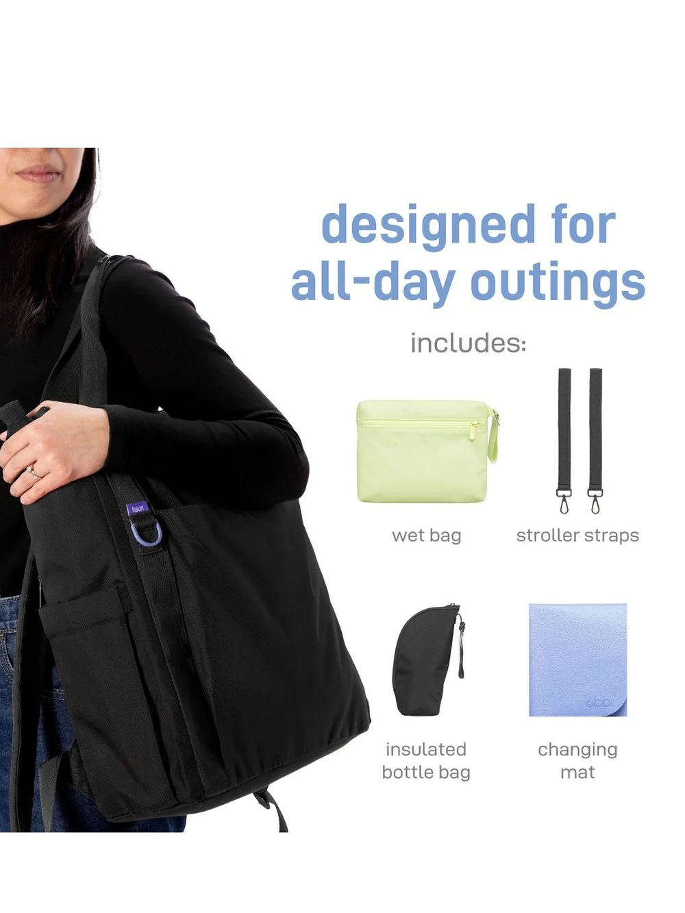 Ubbi Fleur Diaper Bag
